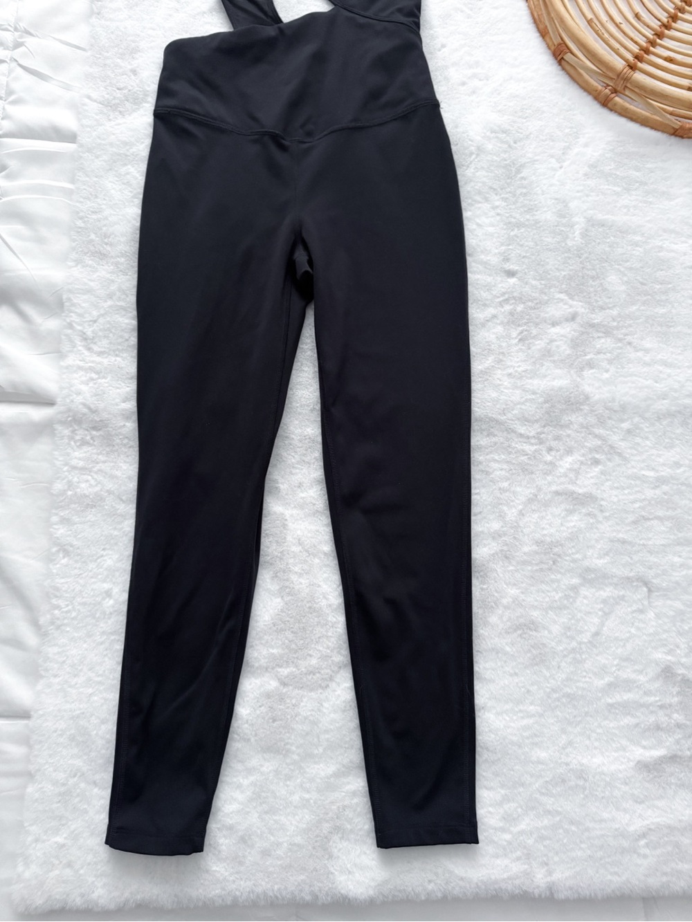 Free People Movement Transcend Limits Onesie Jumpsuit Black One Shoulder Cutout - Picture 8 of 14